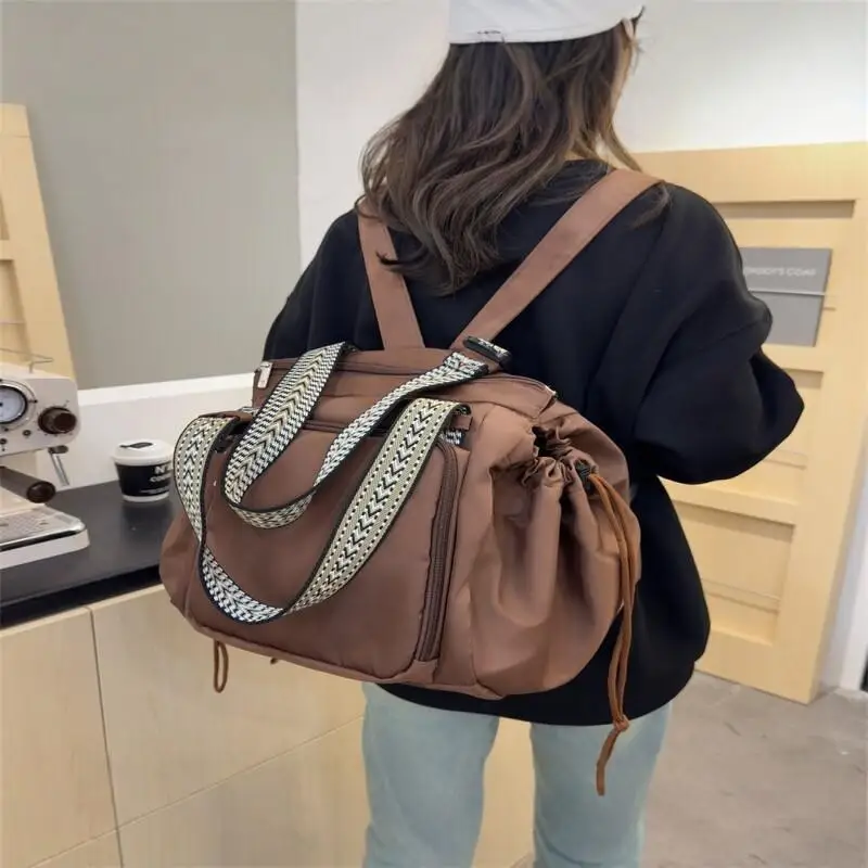 

Fashion Drawstring Large Capacity Multi-Functional Luggage Bag Zipper Waterproof Leisure Portable Crossbody Handheld Shoulderbag