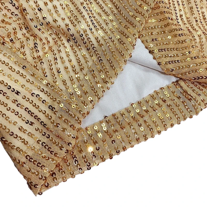 Damen Pailletten-Minikleid mit langen Ärmeln, glitzerndes Diamant-Bodycon-Kurzkleid für Partys, sexy, süß, für Nacht, Festival, Clubwear, glänzendes Kleid – Detail 13
