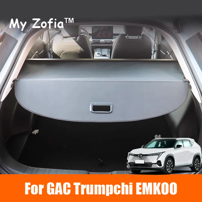 

For GAC Trumpchi EMKOO 2023 2024 2025 Car Rear Trunk Cargo Cover Retractable Luggage Curtain Waterproof Shield Shade Accessories