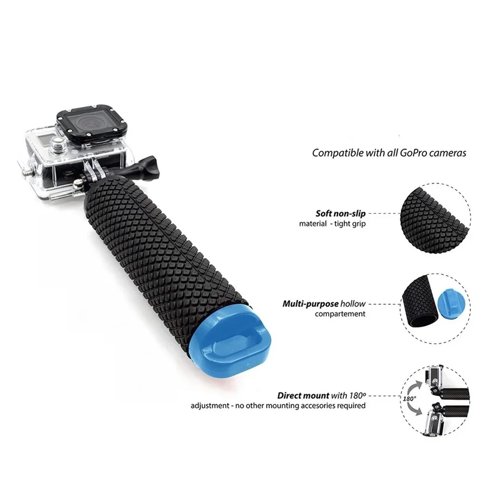 Pływający uchwyt ręczny podwodny monopod do GoPro Hero 13 12 11 10 9 8 7 6 Insta360 X4 X3 DJI Osmo Action 5 4 3 Camera — zdjęcie produktu 4