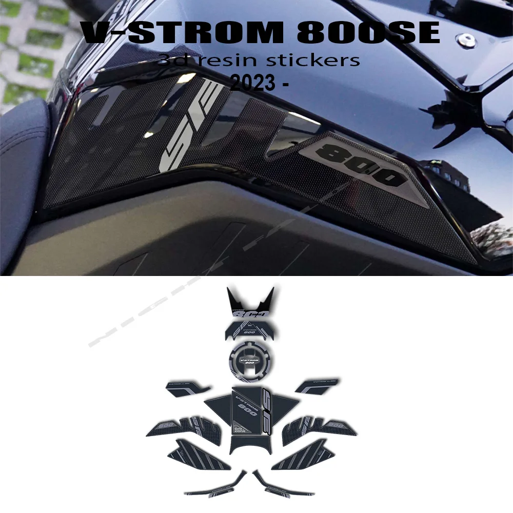 For V Strom 800SE  V-Strom 800 SE 2023 2024 Motorcycle Sticker 3D Epoxy Resin Protection Sticker kit