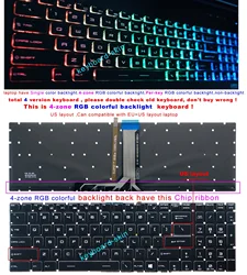 RU / US keyboard RGB Colorful backlit for MSI GS60 GS70 GS72 GT72S GT72VR GT72 2QD GT72 6QD 6RD 6RE 7RE GE62 GE62VR GE72 GE72VR