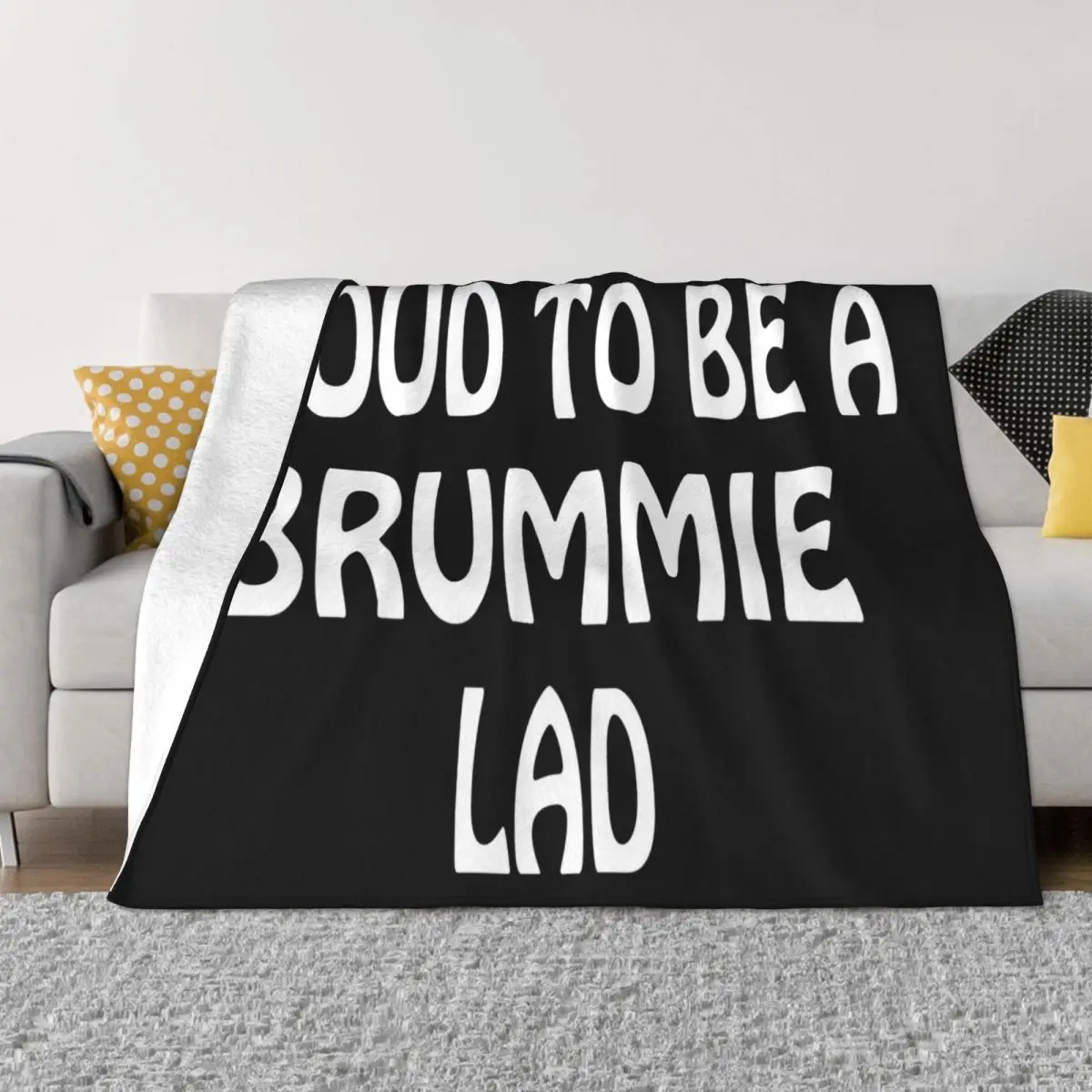 Birmingham Hommes Femmes S Xxl Brummie Brummy Brum Bham 3D Comical Slim Fit Print Pattern Throw Blanket