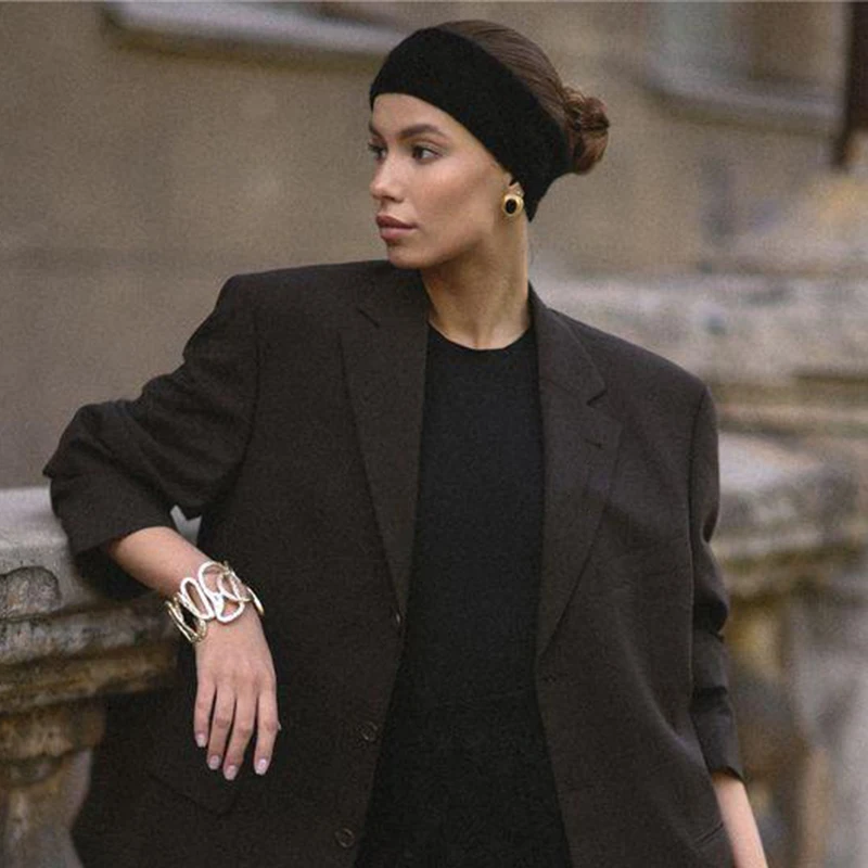 الصلبة اللون محبوك عقال النسخة الكورية مطاطا عقال الرياضة اللياقة البدنية رباط شعر ليلة رأس السنة الجديدة زينة الملحقات