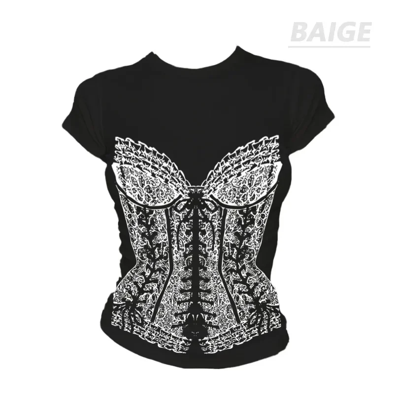 Pure Cotton Street Style INS Style Short-sleeved Wear-resistant Slim T-shirt Short Sleeved Tops