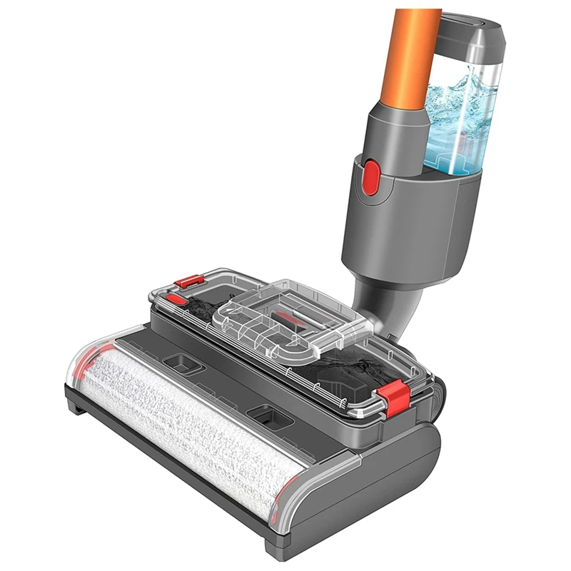 

Wet and Dry Scrubbing Brushes for V15 V11 V10 V8 V7 Electric Broom Heads, Equipped with Cleaning and Sewage Tanks-A07G