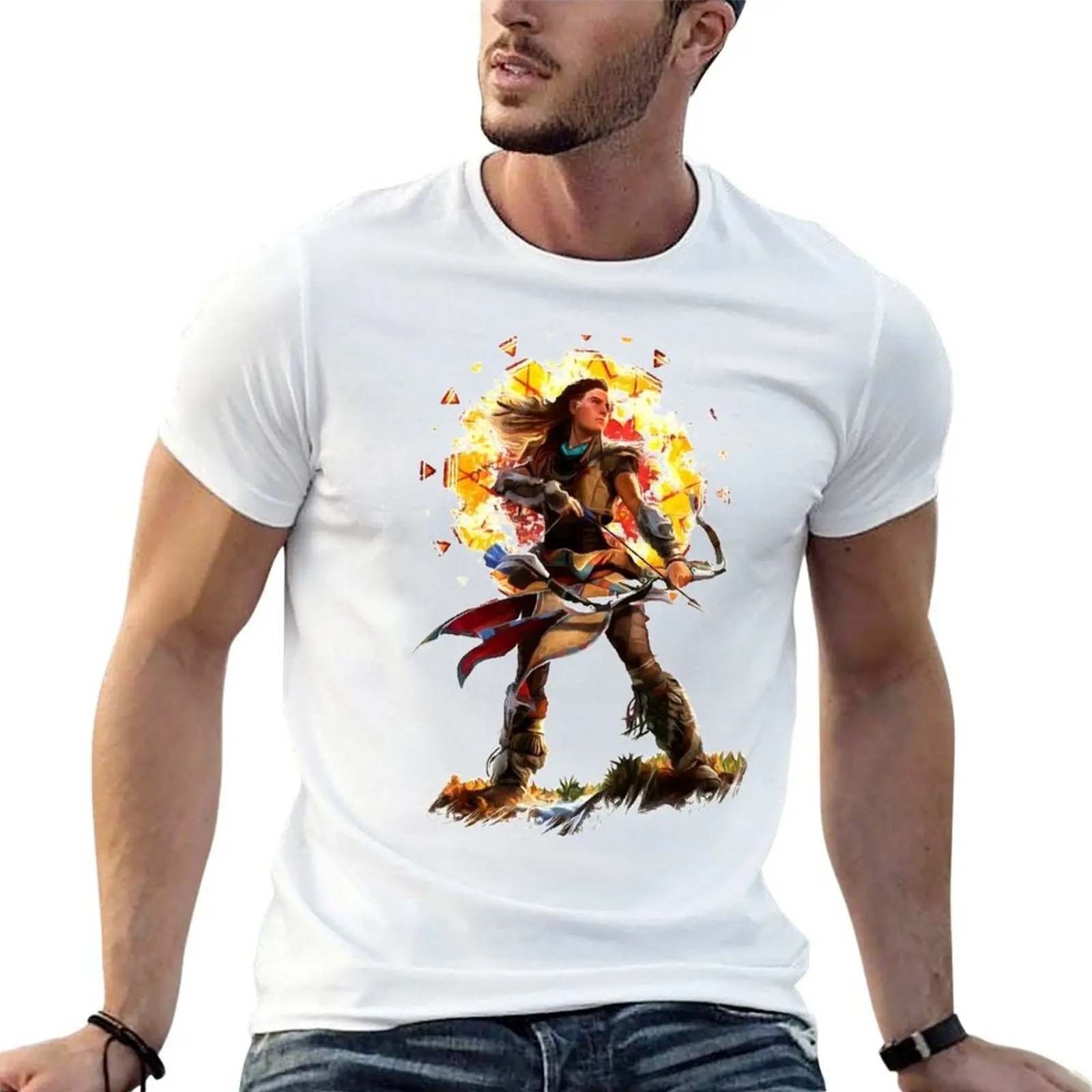 

Brave wwoman Fron Horizon T-Shirt t shirt man casual man t shirts graphic T-Shirt