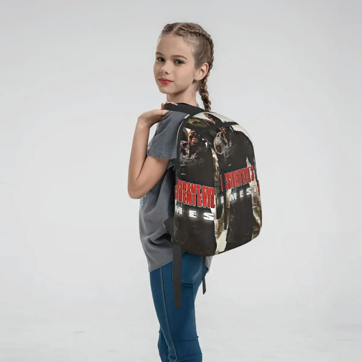 Resident Evils 3 Nemesis Backpack Large Capacity Kids BookBag School Bag Shoulder Bags for Men Women