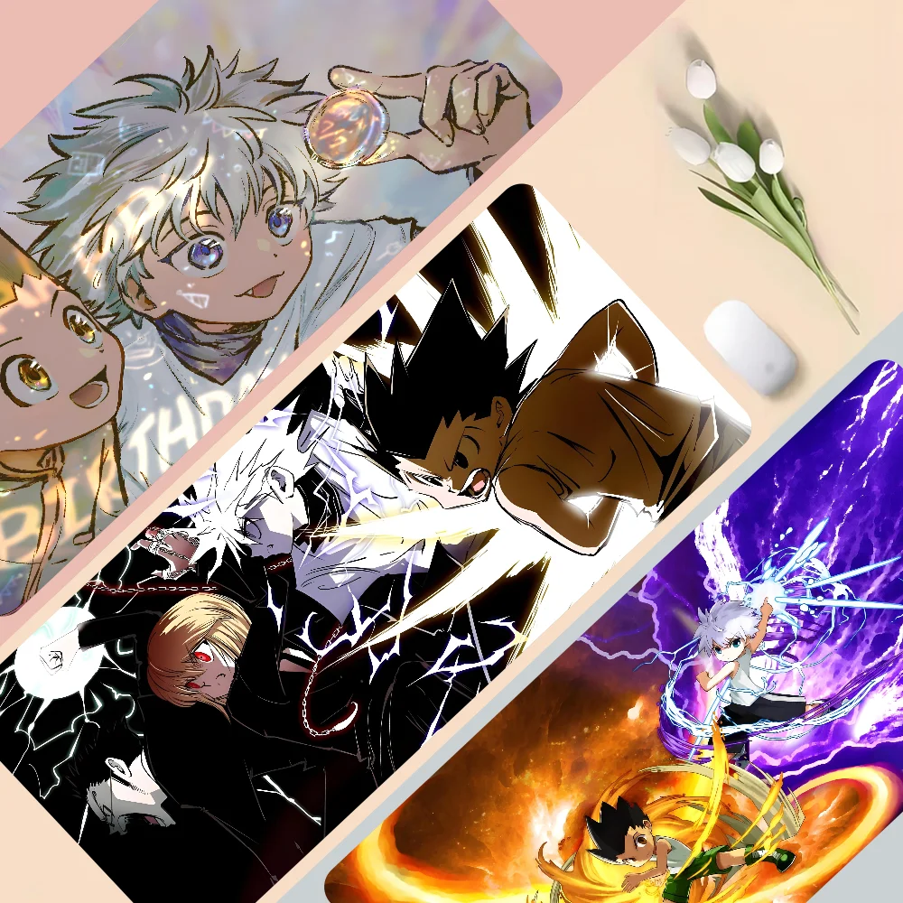 Anime H-Hunter X H-Hunter Mousepad Gaming Mouse pad Gamer Pc Accessories Deskmat Keyboard Mat Desk Protector Mause Pads