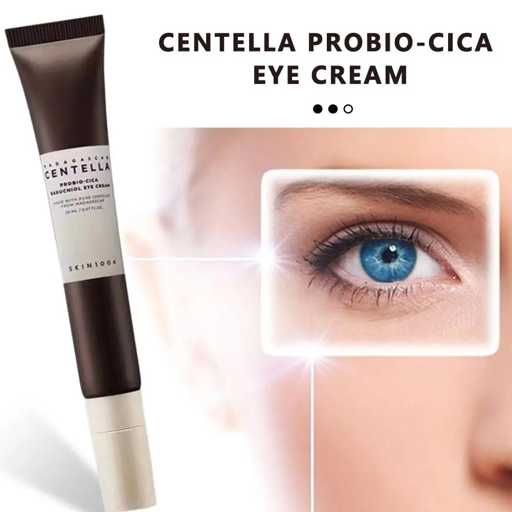Crema de ojos probiótica de 20ml con centella asiática Psoralen para reparación nutritiva antiarrugas Lifting hidratante piel de ojos