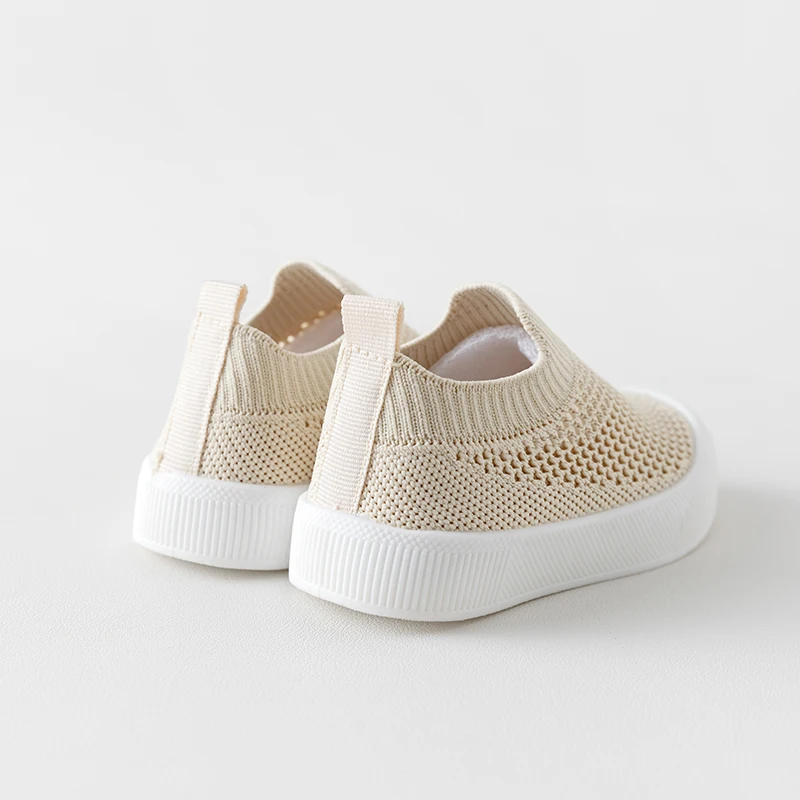 Casual Comfortable Solid Color Slip On Low Top Woven Shoes For Baby Boys, Breathable Lightweight Walking Shoes For All Seasons