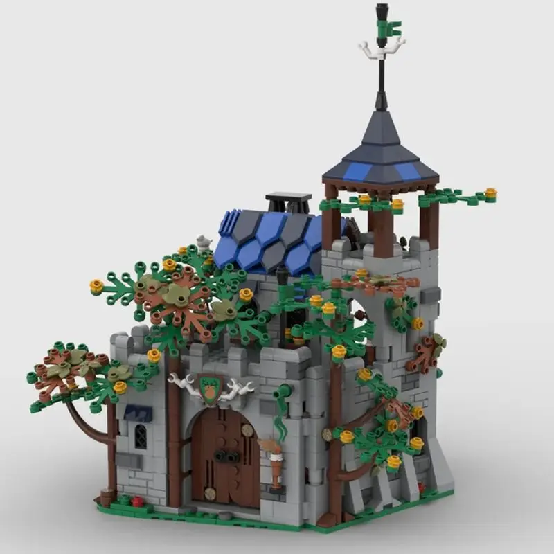 

Средневековая модель военного замка Moc, строительные блоки, технология Outpost, модульные блоки, подарок, Рождественская игрушка, наборы для сборки «сделай сам»