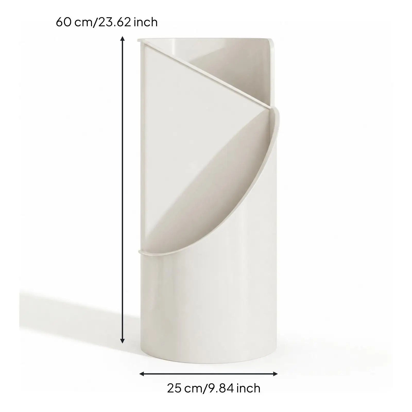Rain Gear Holder Space Saving Umbrella Rack with Rounded Top Opening Fast Drying Ventilation for Apartment