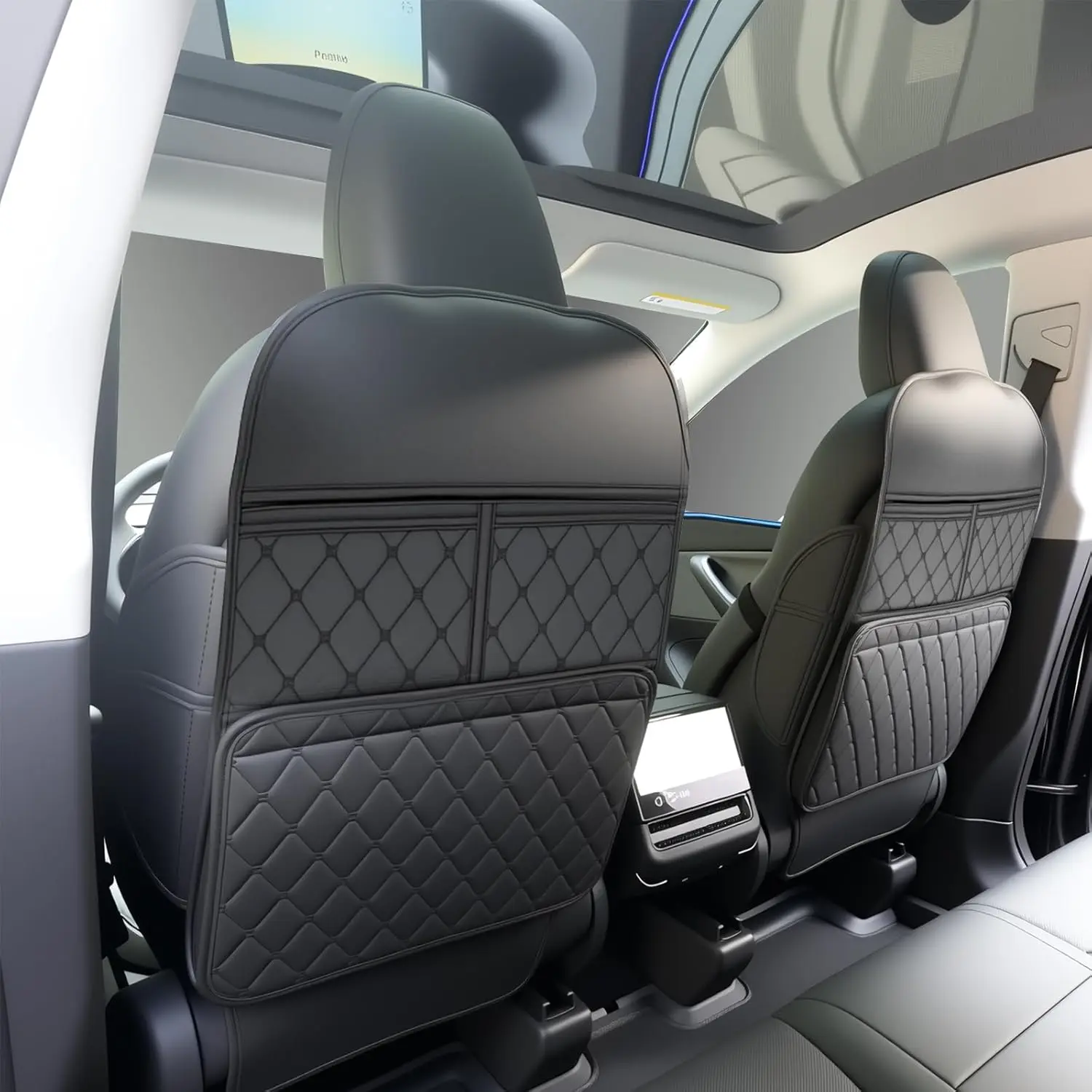 

Набор из 2-х защитных накладок на спинку автомобильного сиденья для детей, органайзер и чехол для защиты от грязи и царапин