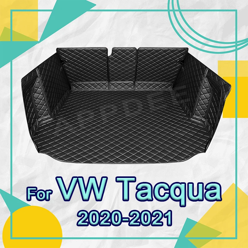 Auto Full Coverage Trunk Mat For VOLKSWAGEN VW Tacqua 2020 2021 Car Boot Cover Pad Cargo Liner Interior Protector Accessories