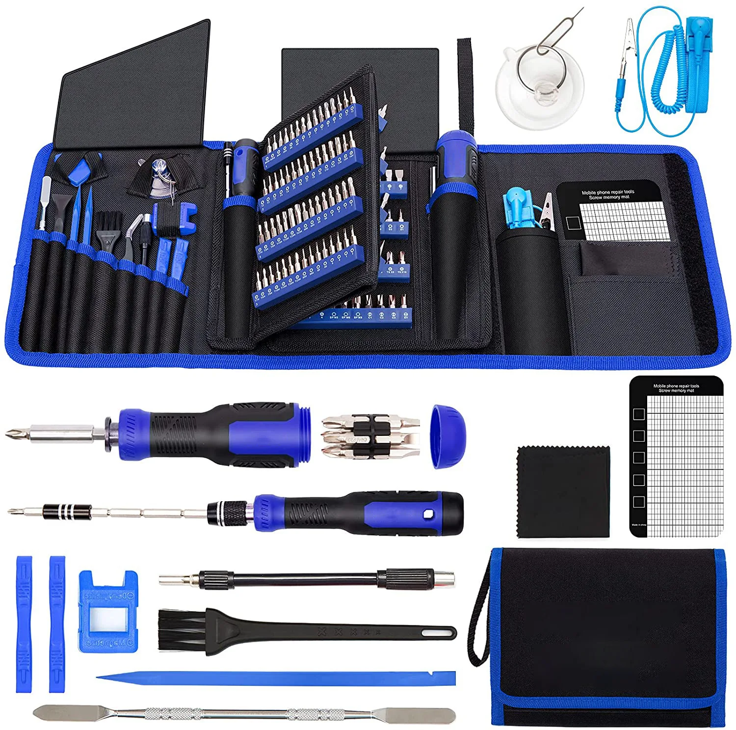 120 piece screwdriver set, mini screw, mobile phone, laptop, dust removal, disassembly, precision screwdriver maintenance tool