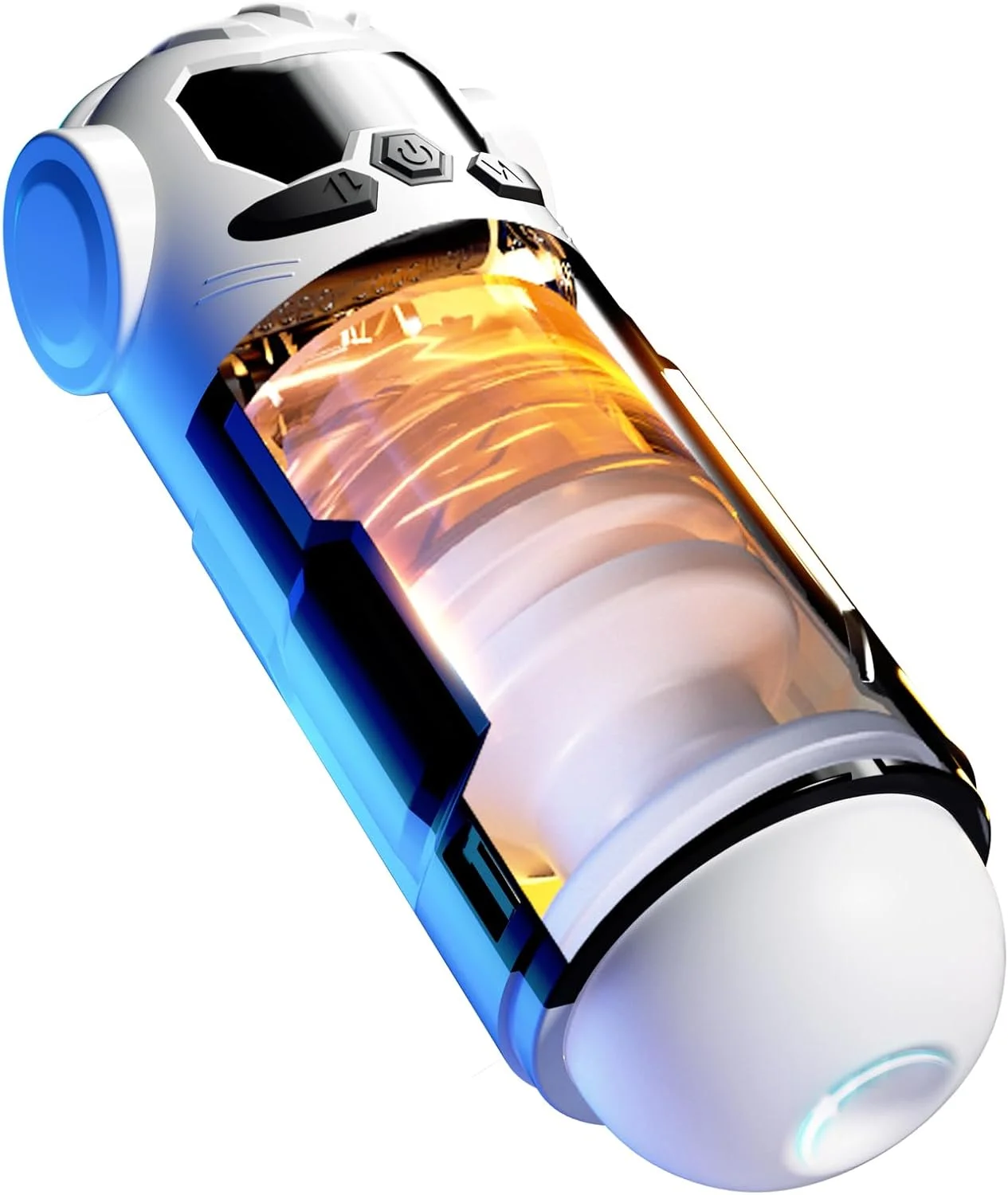 Masturbator Adult Sex Toys for Men 3 in 1 Automatic Thrusting Sucking Vibration Mode Blowjob Simulated Vagina Male Sex Supplies