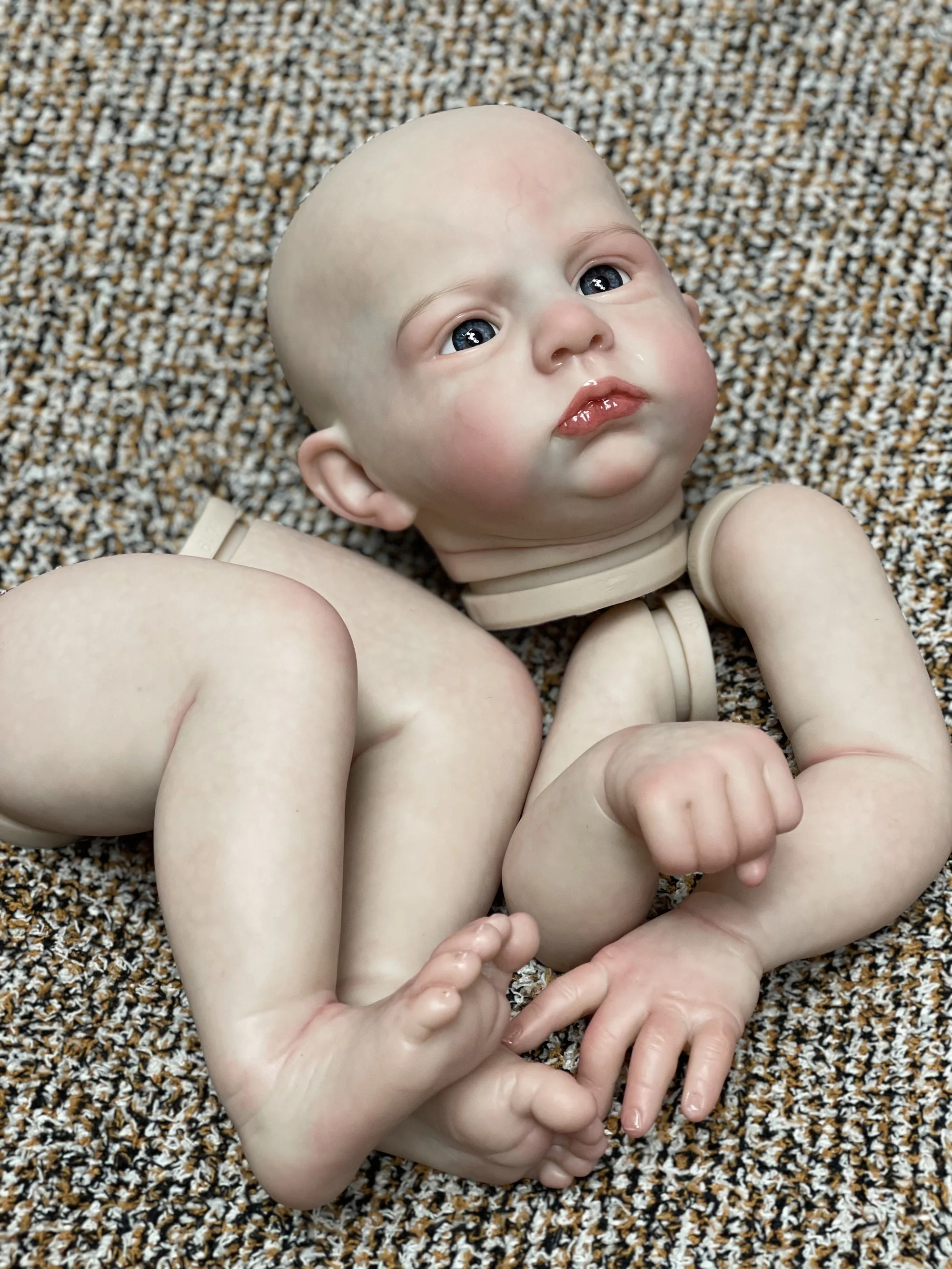 24Inch Cameron Bebe Reborn Doll Kits Artist Painted Newborn Baby Doll Parts Toys DIY Baby Doll Kits For Kids Reborn Sin Pintar