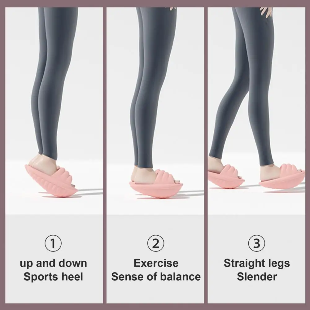 1 Paar Ademende Beenafslankende Schoenen Zacht Slijtage Eva Anti-Slip Schelp Vorm Body-Shaping Pantoffels Voor Thuis