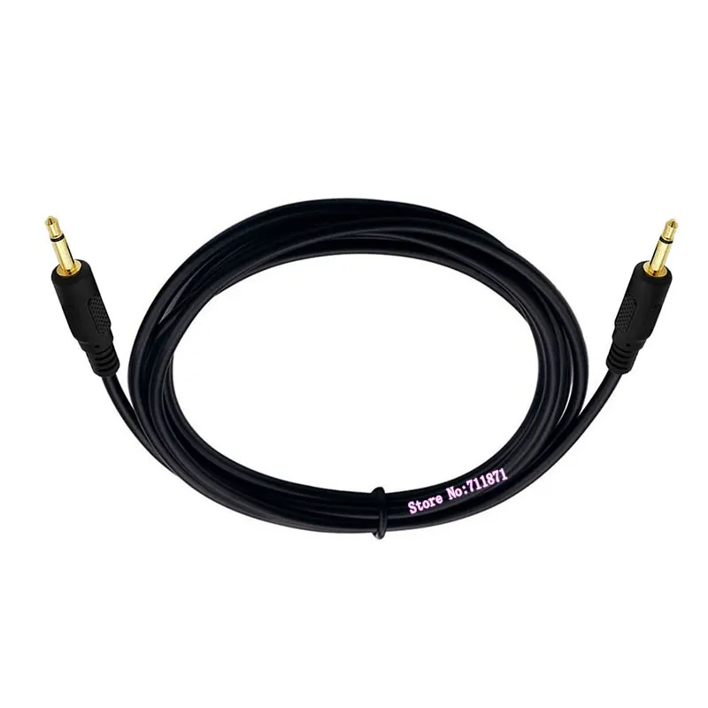 Cabo macho para cabo de áudio, banhado a ouro, Mono 3,5mm, Audio Line Wire, 3,5 Mono