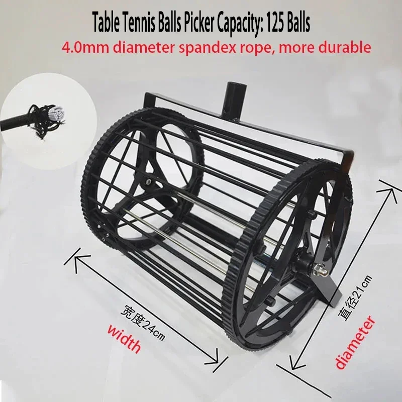 New Expansion and Contraction Ping Pong Ball Retriever Net Frame with Support Frame Large Capacity Bucket Type for Club Training