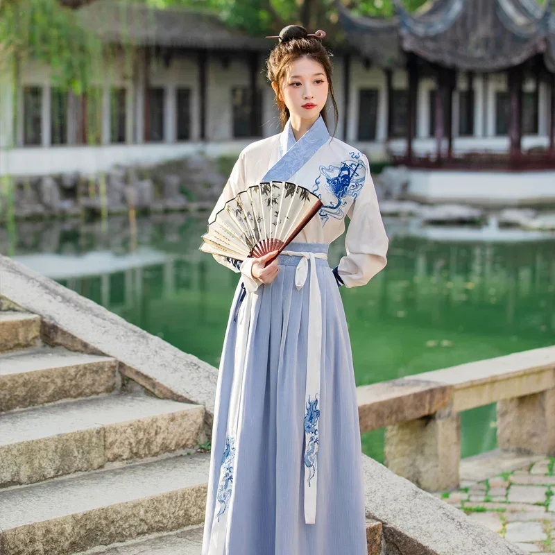 

Woman Traditional Hanfu Clothing Chinese Ancient Party Cosplay Costume Lady Swordsman Adults Halloween Oriental Dance Outfit