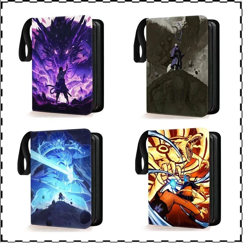 

Альбом для коллекционных карточек Anime NARUTO, 4/9 карманов, на 50 внутренних страниц, с застежкой-молнией, вмещает до 900 карт