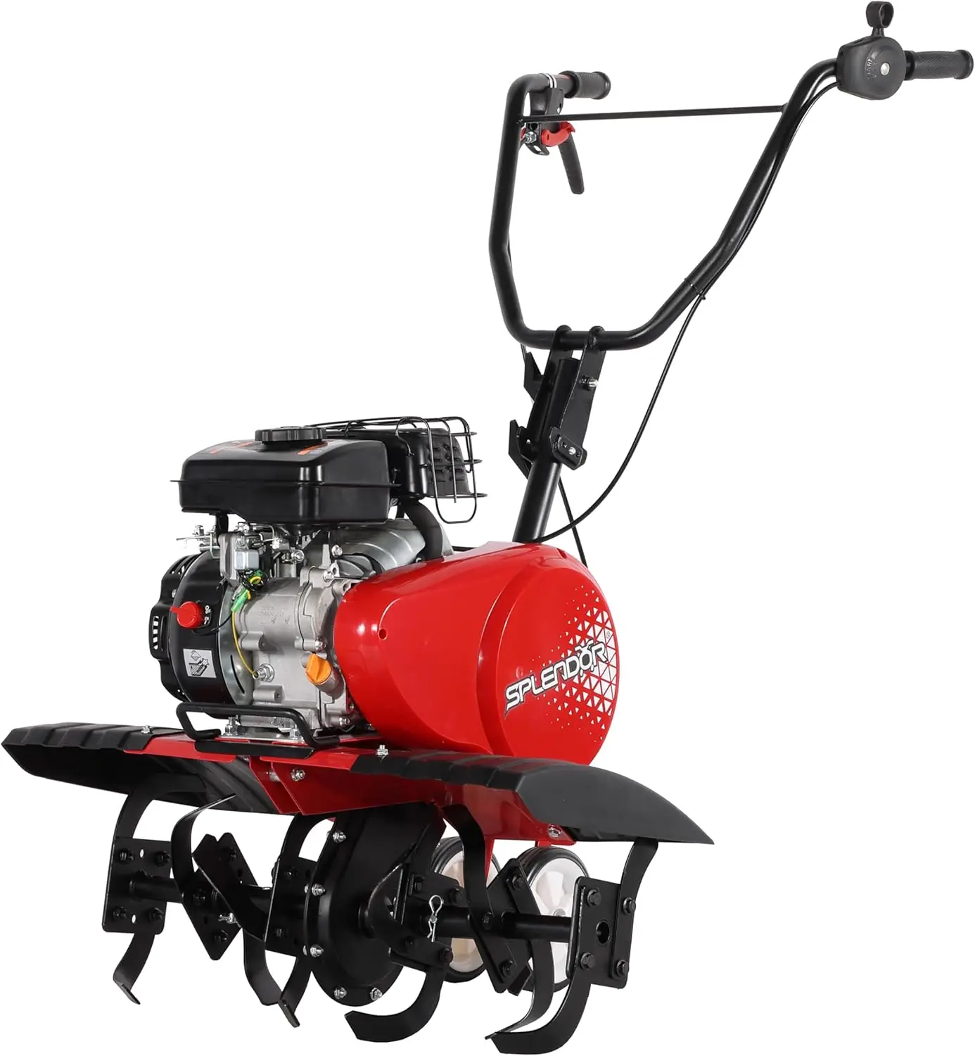 4-Cycle Gas Powered Tiller 79cc with Handle and Width Adjustable 24in