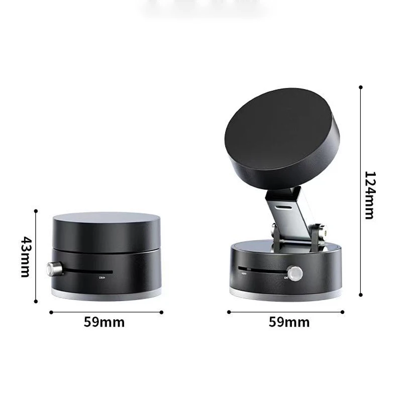 Magnetic Car Phone Holder Vacuum Adsorption Mobile Phone Holder Folding Rotating Universal Accessories Navigator Brackets