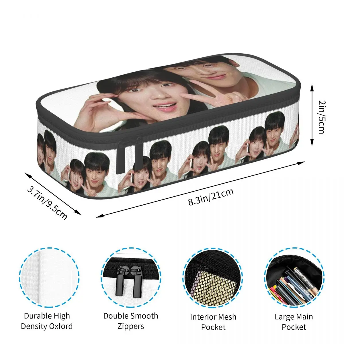 

Lovely Runner Kdrama Fanart Pencil Case Pencil Pouch Storage Stationery Supplies Big Capacity Pen Box Pencil Bag for Students