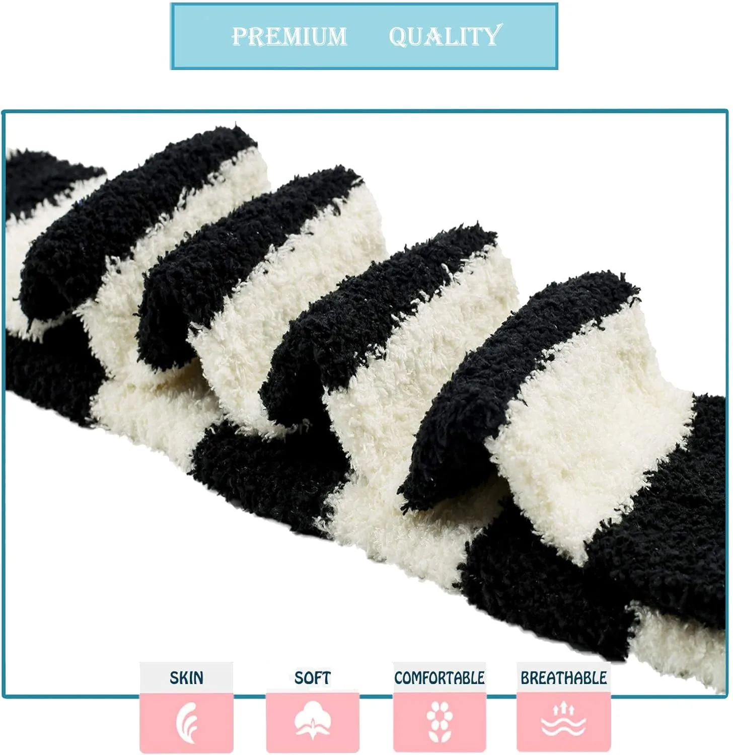 MuqiNush Soft Warm Thigh High Socks Women Cute Animal Print Over Knee Stockings Stretchy Long Socks for Daily Casual Party Wear