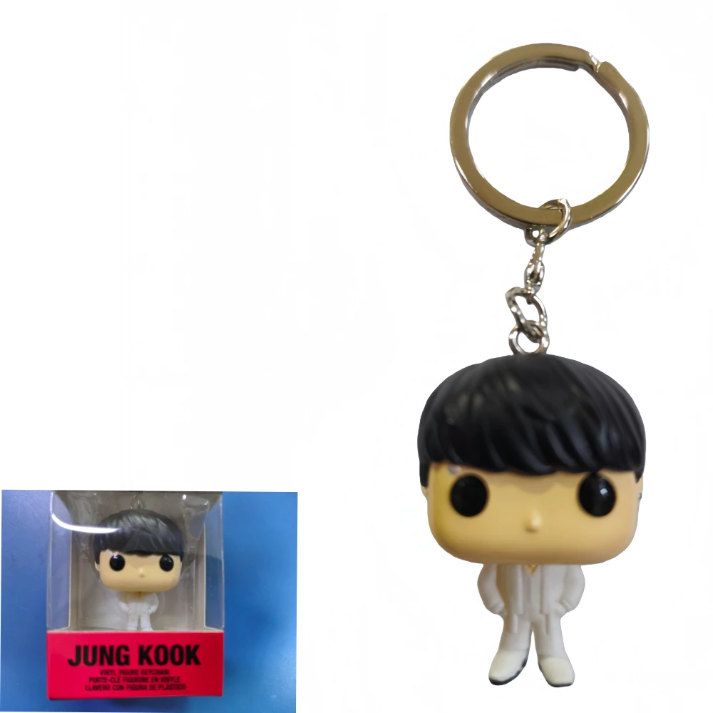 جيب المفاتيح لعبة Suga Jung Kook V RM الشكل قلادة لعب الأطفال الحلي الزخرفية الهدايا المعبود ستار مزيج المفاتيح #6