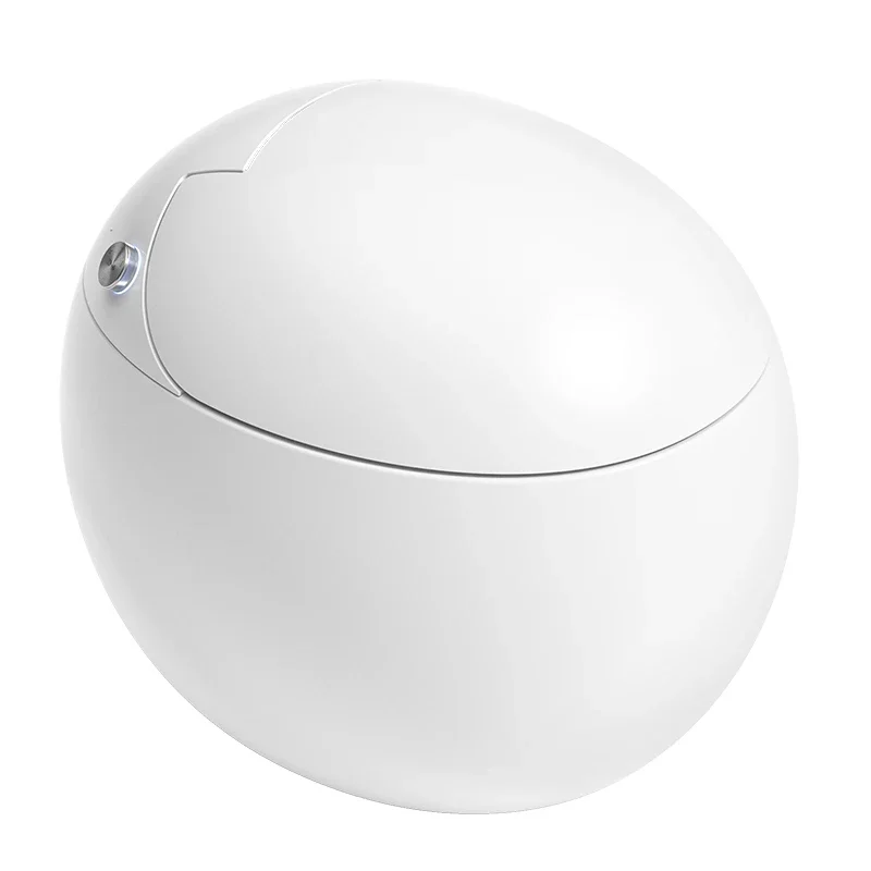 Egg type smart toilet household integrated type