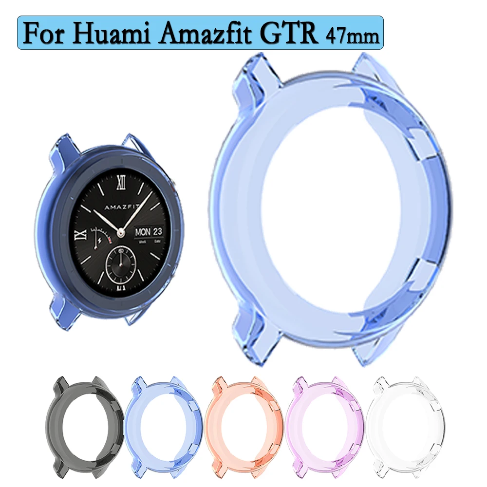 TPU Hollow Rubber Protective Cover Case For Huami Amazfit GTR 47mm Anti-Drop High Quality Watch Shell Accessories