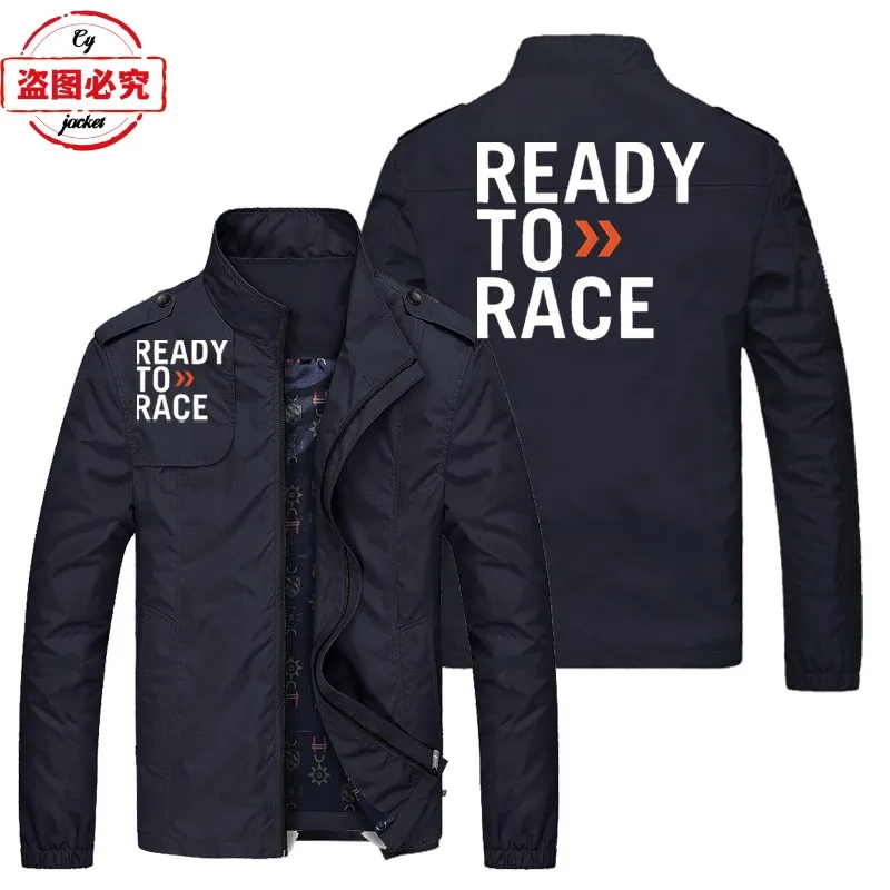 Ready To Race Printed Motocross Endurance Loose Long Sleeve Top Tooling Men's Jacket