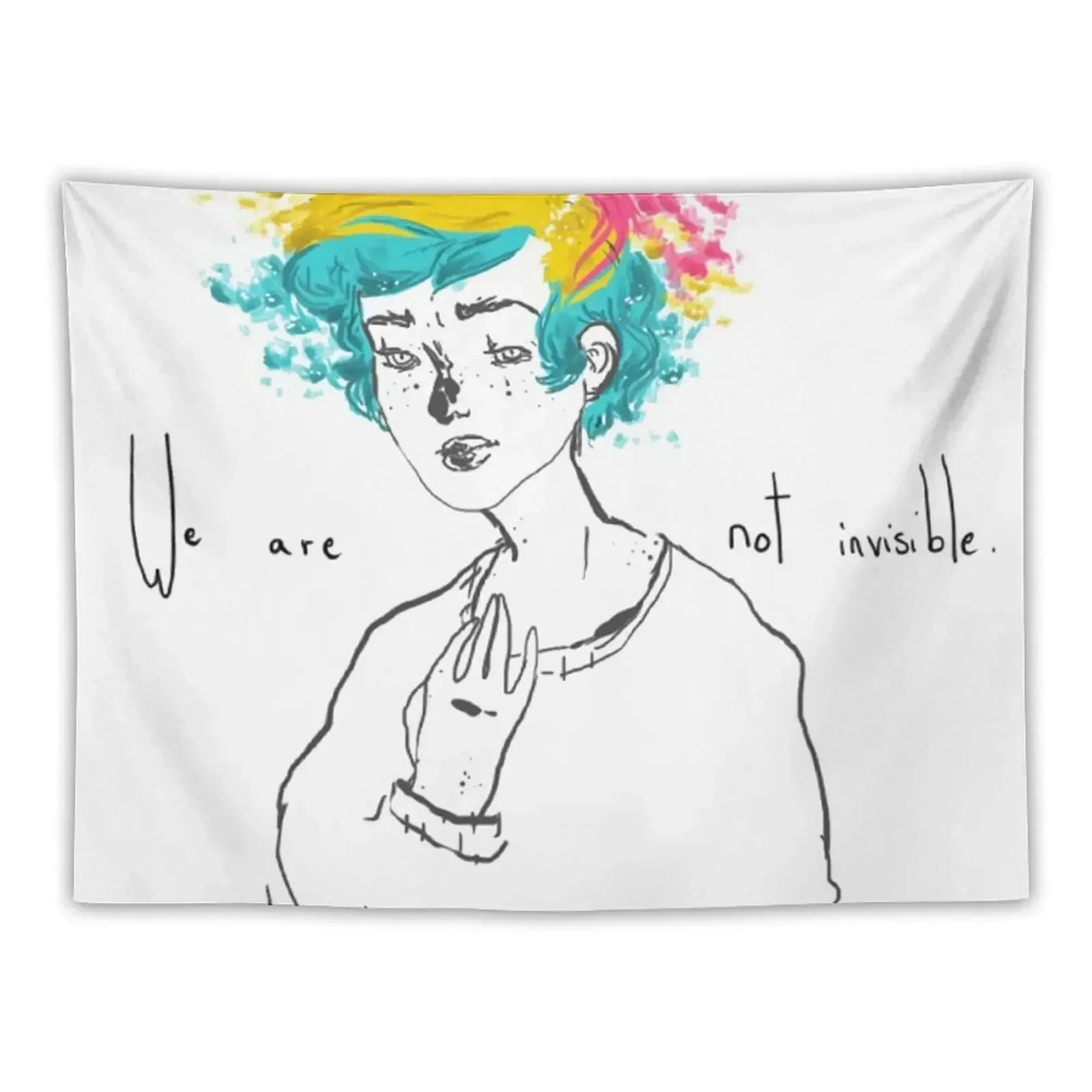 

The pansexual flag. Tapestry Decorative Wall Murals Room Decor For Girls Decoration Aesthetic Tapestry