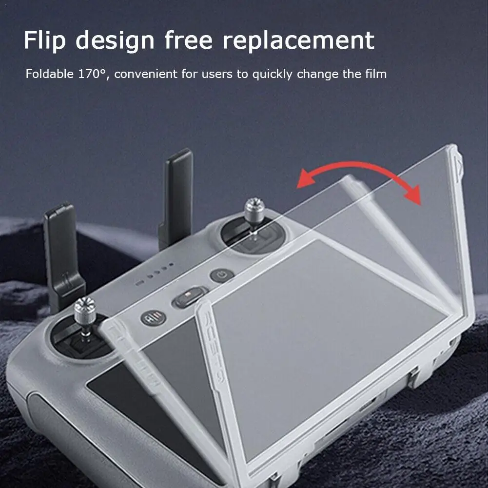 For DJI MINI 4 Pro RC2 Tempered Glass Film Remote Control Screen Protector Anti-scratch Film HD Blue Light Eye Protection Film