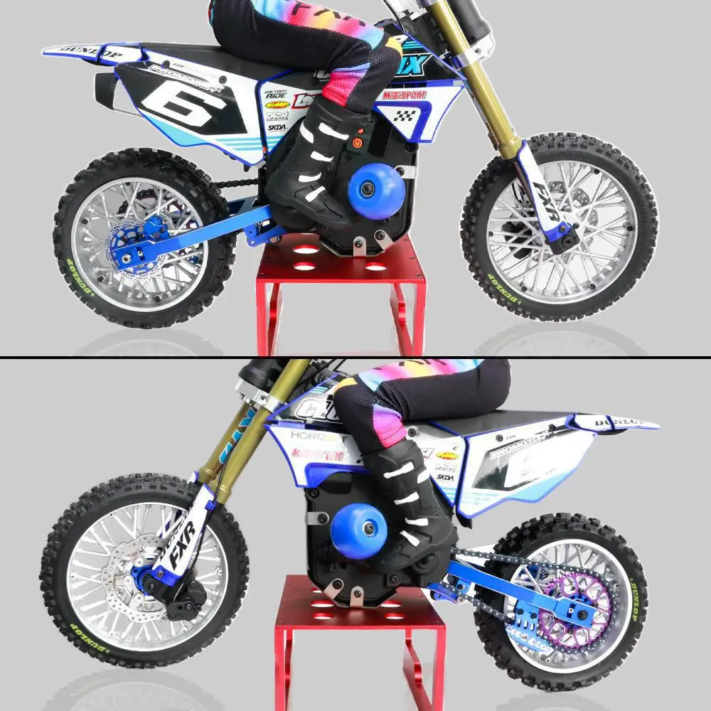 RC the adjustable chain of the rear fork and Aluminum alloy 7075 Rear swing arm of the LOSI 1/4 Promoto-MX electric motorcycle