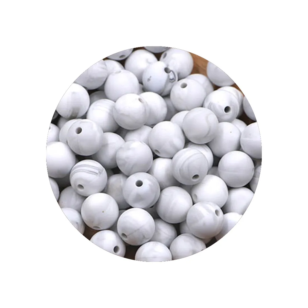 50 stks/partij 12/15mm Nieuwe Kleur Siliconen Kralen Kralen Voor Sieraden Maken DIY Ketting Armband Sieraden Accessoires