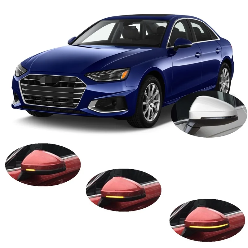 

for Audi A4 S4 B9 8W Avant Allroad 2015 2016 2017 2018 2019 2020 2021 2022 2023 Dynamic LED Indicator Mirror Turn Light Signal