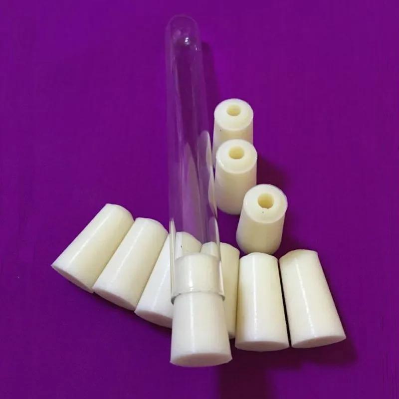 10pcs Silicone Stopper for glass test tube Upper 12/13/14/15/16/17/18/19/20/22/25/27 x Lower 8/9/11/12/14/15/16/17/19/20mm