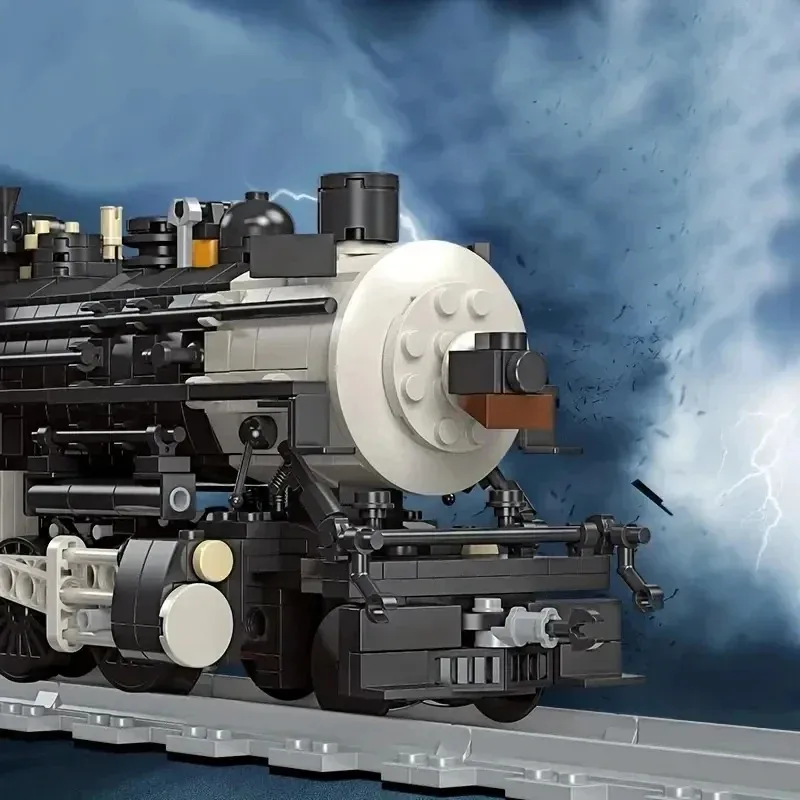 

City Train Set Steam Bullet Vehicle Cargo Railway Station Model Building Blocks Brick Tracks Rail No Motor Kits Carriage Kid Toy