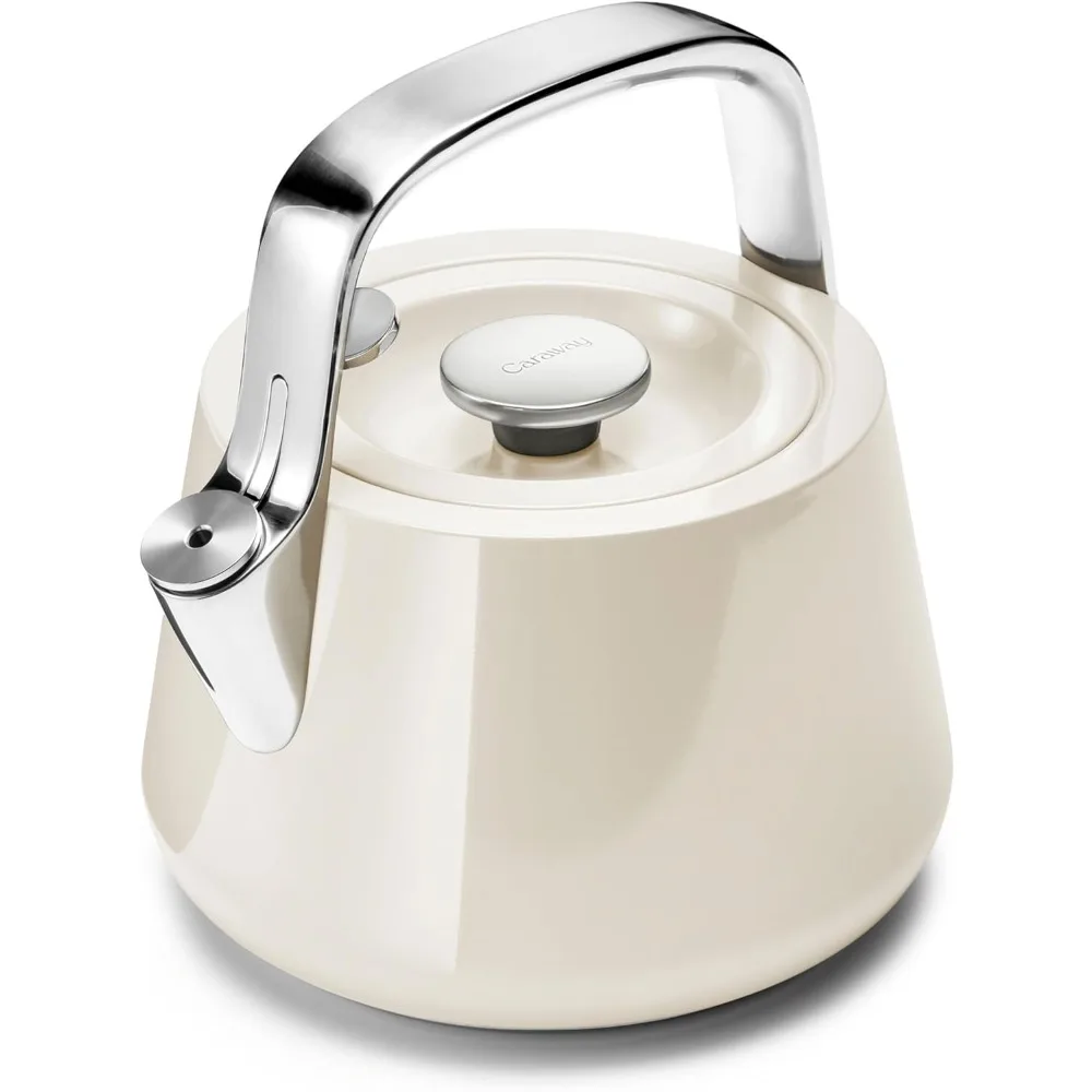 

2 Quart Whistling Tea Kettle - Durable Stainless Steel Tea Pot - Fast Boiling, Stovetop Agnostic - Non-Toxic, PTFE & PFOA Free