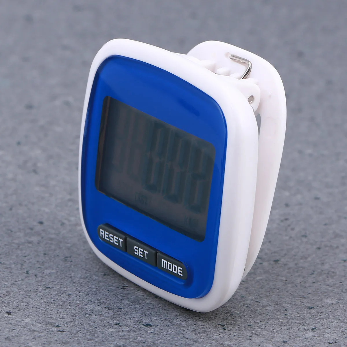 LCD Digital Pedometer Red Step Counter Walking Distance Tracker 50x30x61mm Auto Shut Off Powered