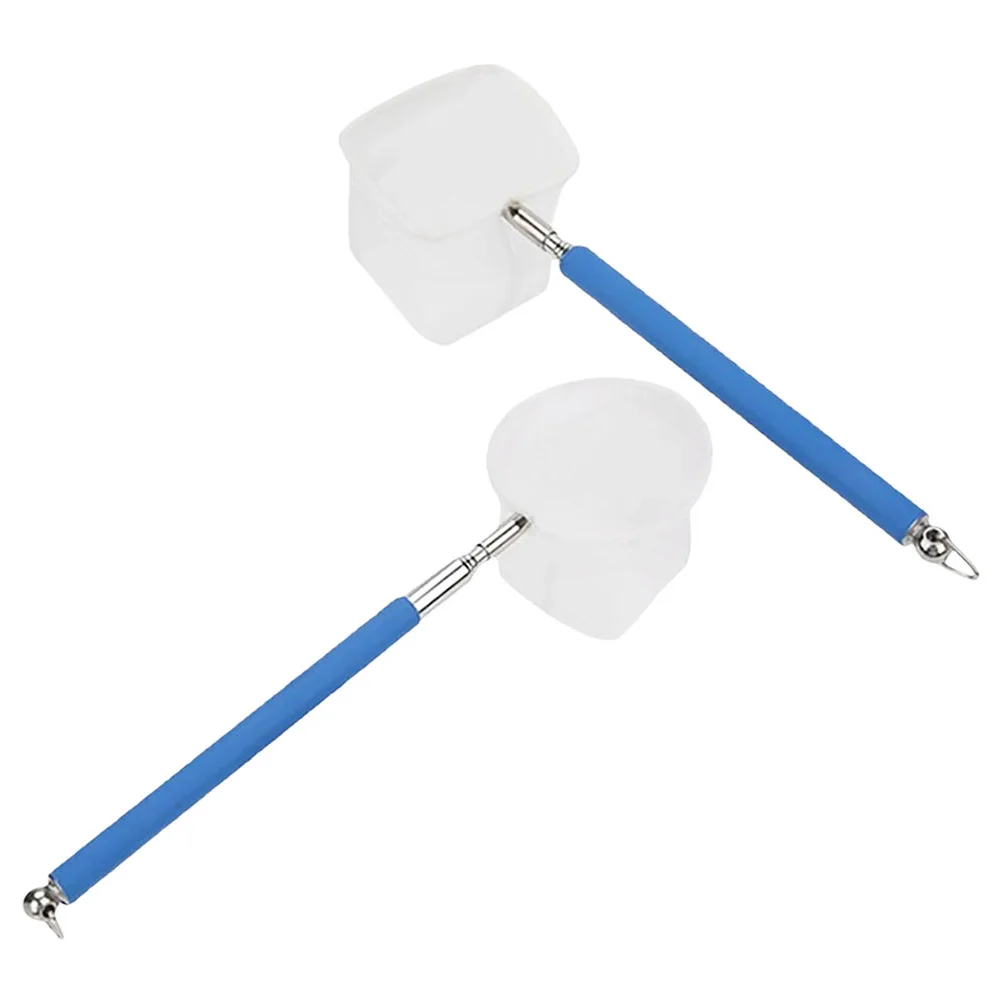 

2Pcs Small Extendable Shrimp Net Mini Telescopic Lightweight Fish Tank Net Fine Mesh Aquarium Cleaning Tools for Delicate Fish