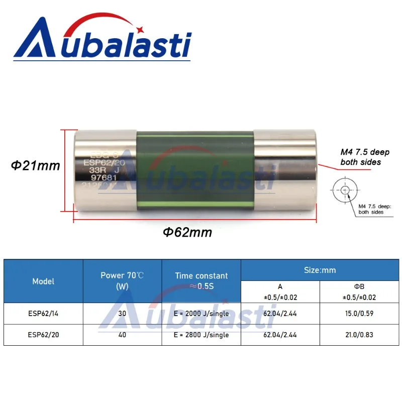 Siemens Inverter Buffer Resistance EBG ESP62/20 15R 33R 40R 50R 100R J Power Resistor