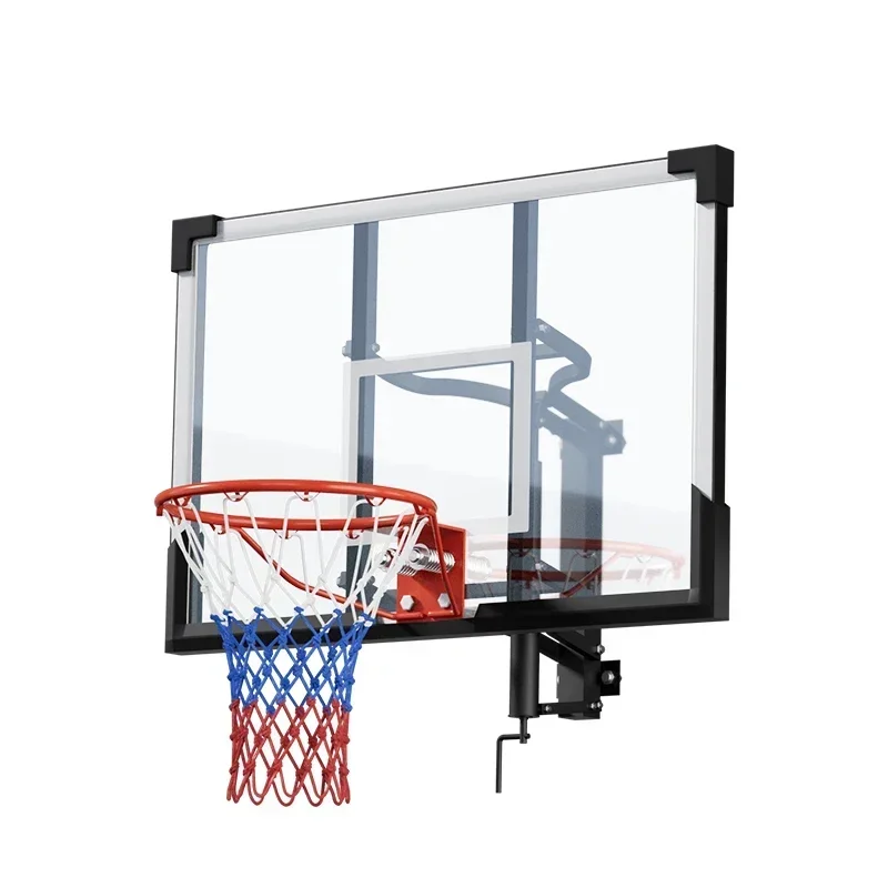 Outdoor Basketball Board Adjustable Wall Mounted Basketball Hoops,Suitable for Outdoor Basketball