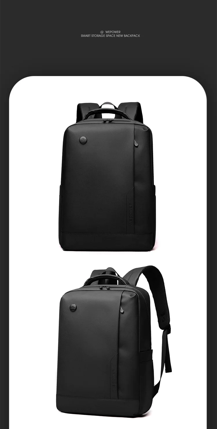 Business Water-Resistant Backpack for Men 14inch Laptop Bag Large Capacity Multi-Compartment Breathable Backpack Student Commuting Travel Bag in Black, Gray, and Blue