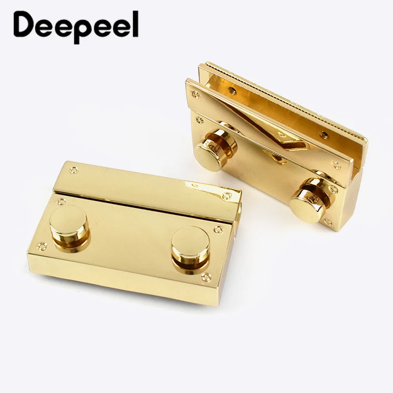 1/2pc 54*37mm High Quality Bag Lock Snap Women Handbag Metal Buckles Mortise Latch DIY Replacement Purse Locks Clasp Accessories