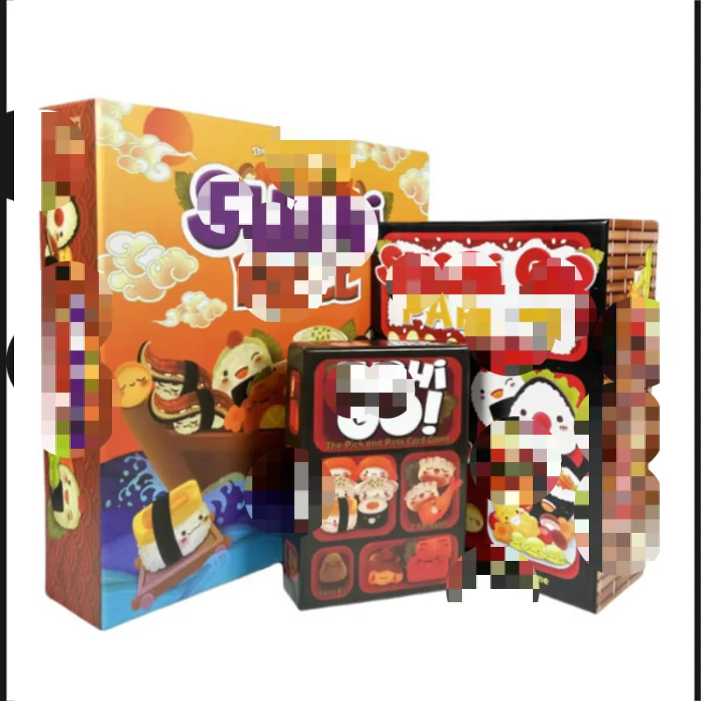 1 Caja de Juego de Cartas Sushi Go para Reuniones Familiares, Divertido Juego de Cartas Sushi Go, Juego de Cartas para Fiestas, Regalo Creativo para las Fiestas
